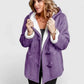 Full Size Cozy Sherpa Lined Toggle Coat with Hood Plus Size - DAVERRI FASHIONS