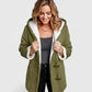 Full Size Cozy Sherpa Lined Toggle Coat with Hood Plus Size - DAVERRI FASHIONS