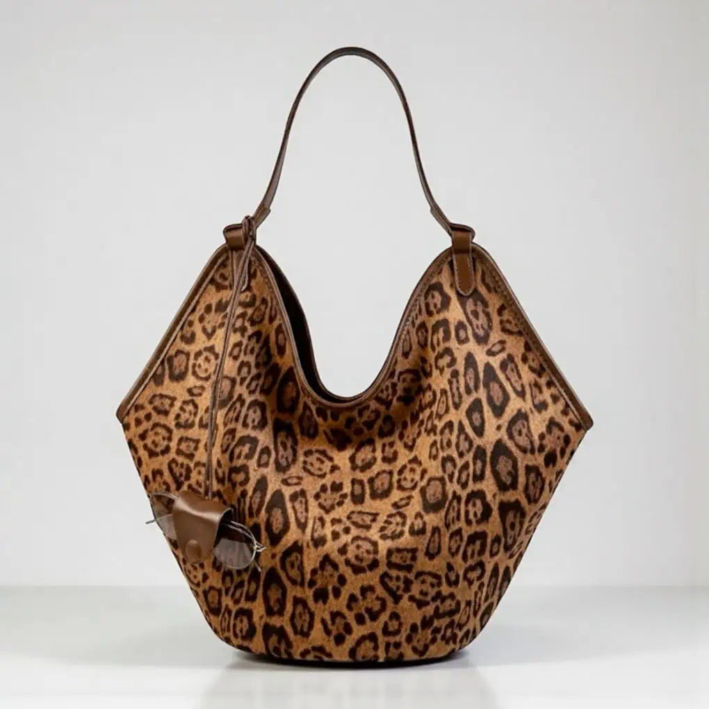 Leopard Print Large Tote Bag | Tote Bags Daverri Fashions