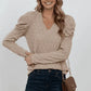 V-Neck Puff Sleeve Top - DAVERRI FASHIONS