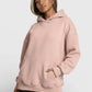 Daverri blush pink oversized kangaroo pocket hoodie
