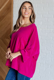 Pink Thoughts Chenille Blouse Blouses