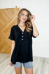 Andree by Unit Black V-Neck Tee Tops