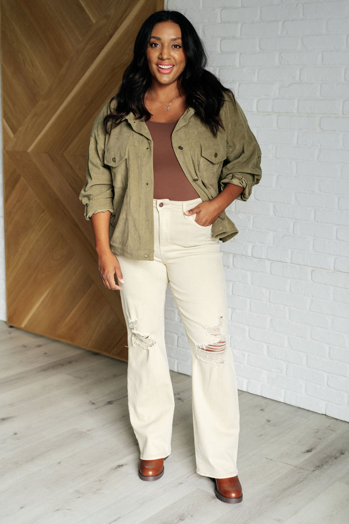 Andree by Unit Corduroy Jacket Olive