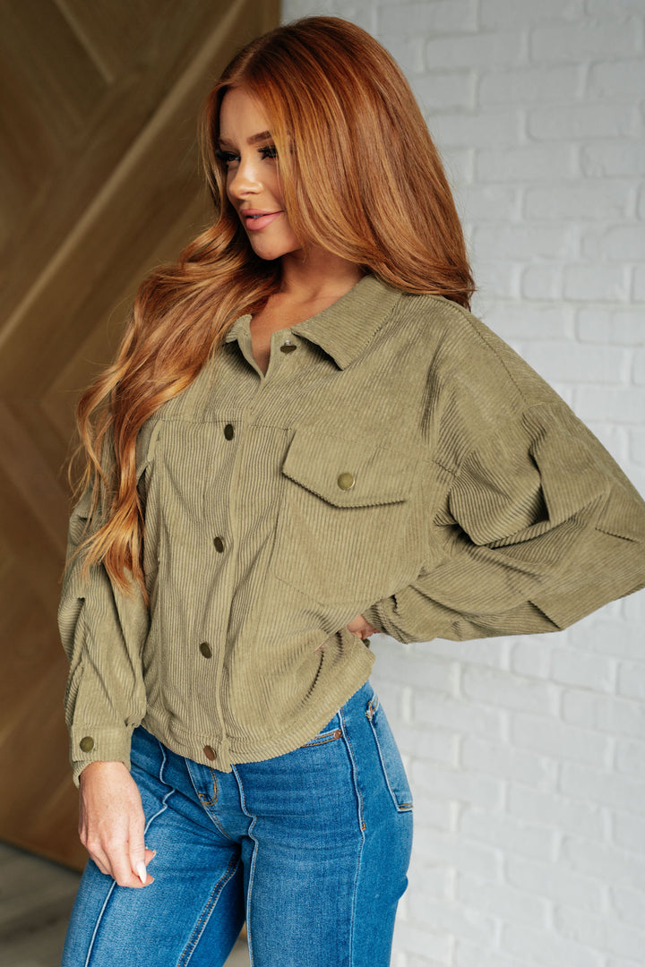 Andree by Unit Corduroy Jacket Olive