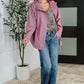 Oddi Mauve Front Zip Up Jacket - DAVERRI FASHIONS
