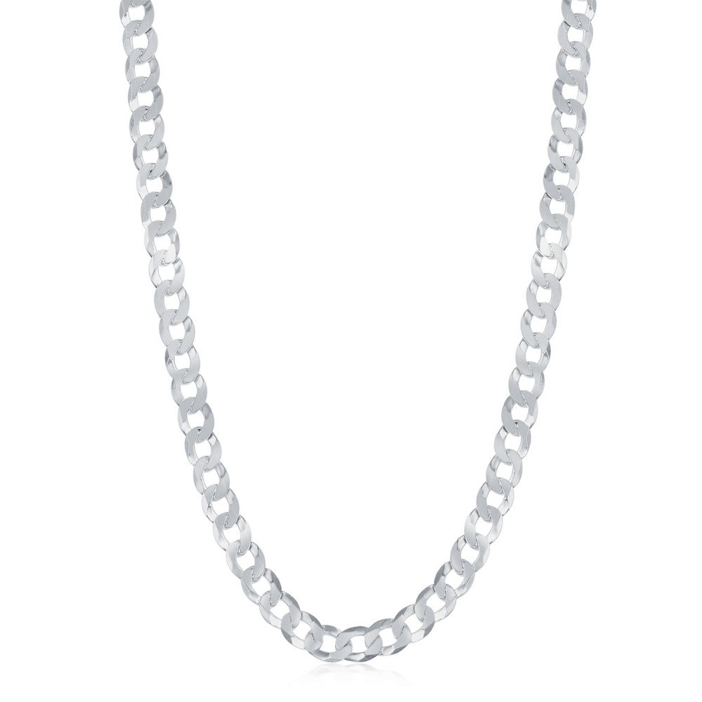 Sterling Silver 4.4mm Cuban Chain - Rhodium Plated Chains