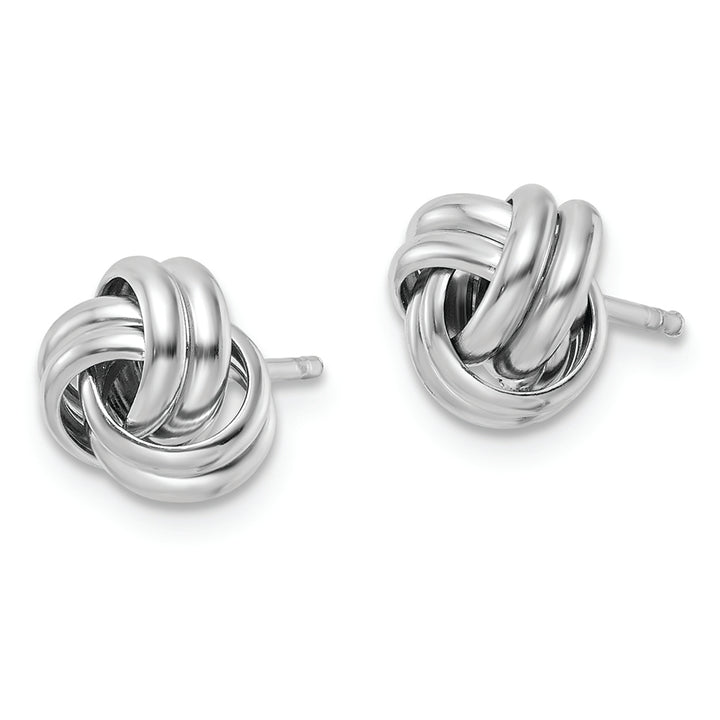 Sterling Silver Polished Love Knot Earrings Earrings