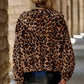 Leopard Zip Up Hooded Jacket - DAVERRI FASHIONS