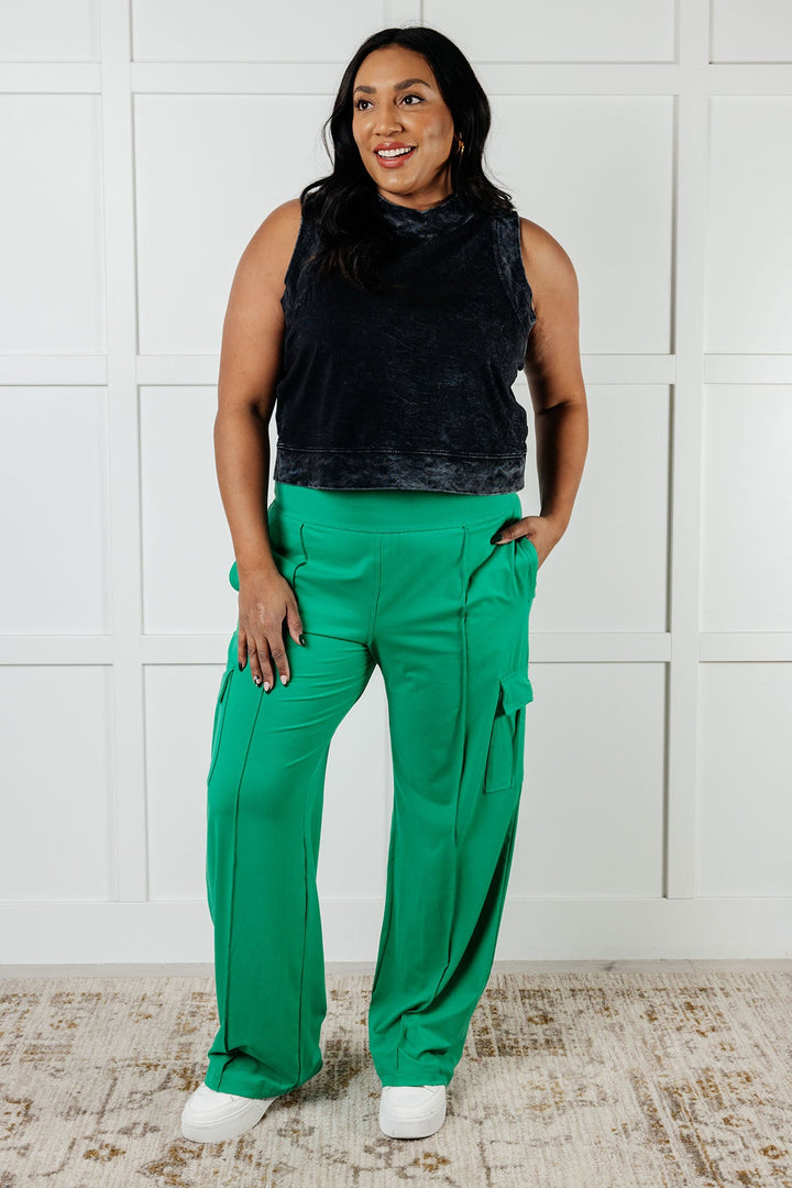 Rae Mode Emerald Green Butter Soft Cargo Pants Cargo Pants