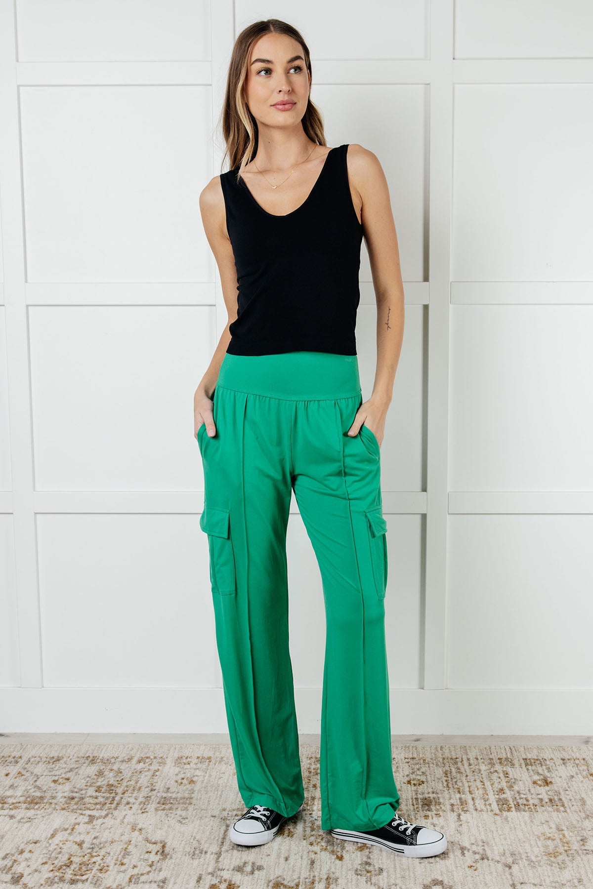 Rae Mode Emerald Green Butter Soft Cargo Pants Cargo Pants