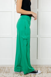 Rae Mode Emerald Green Butter Soft Cargo Pants | Cargo Pants Daverri Fashions