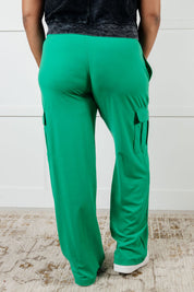Rae Mode Emerald Green Butter Soft Cargo Pants | Cargo Pants Daverri Fashions