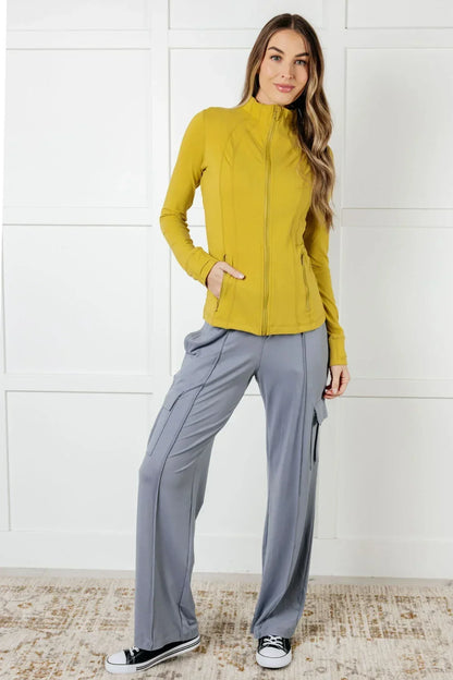 Rae Mode Rhino Grey Butter Soft Cargo Pants - DAVERRI FASHIONS