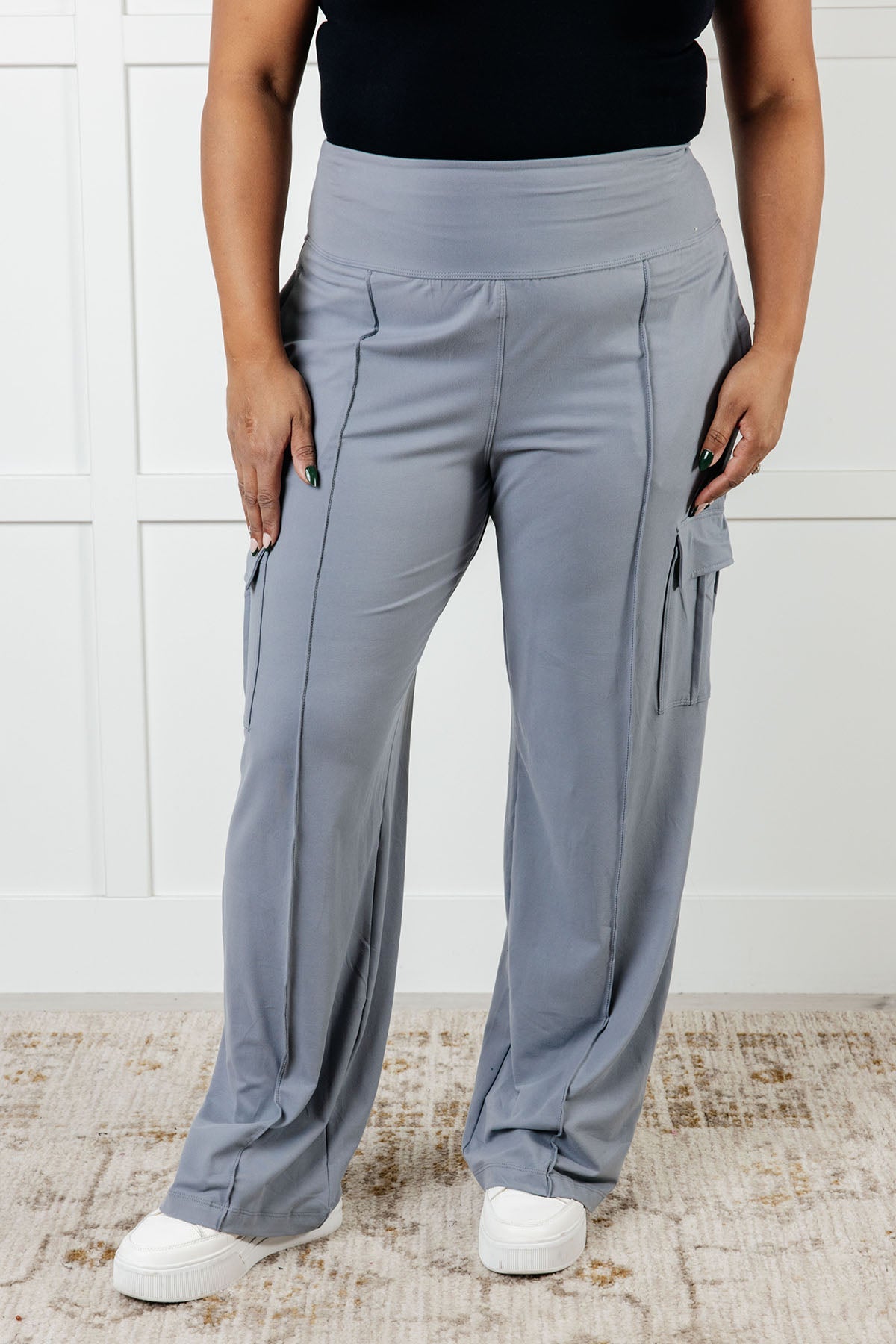 Rae Mode Rhino Grey Butter Soft Cargo Pants Cargo Pants