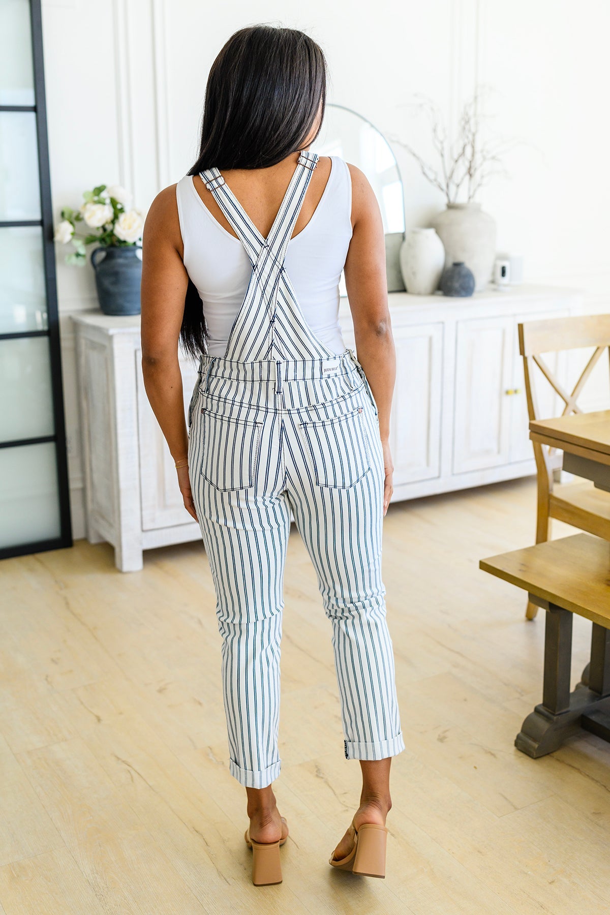 Railroad Stripe Overalls Bottoms