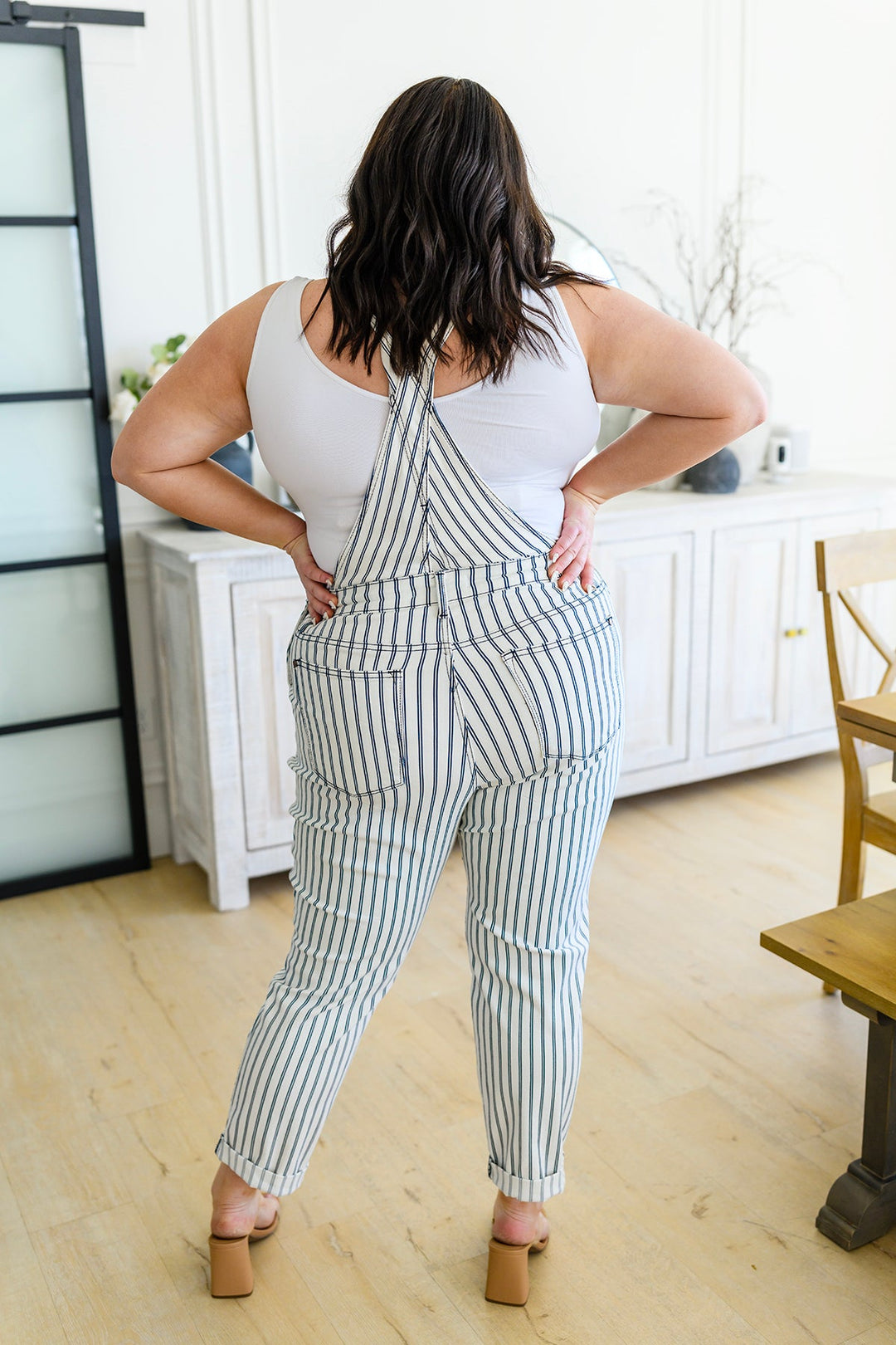 Railroad Stripe Overalls Bottoms