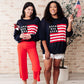 Oh Say Can You See Lightweight Pullover XL Tops