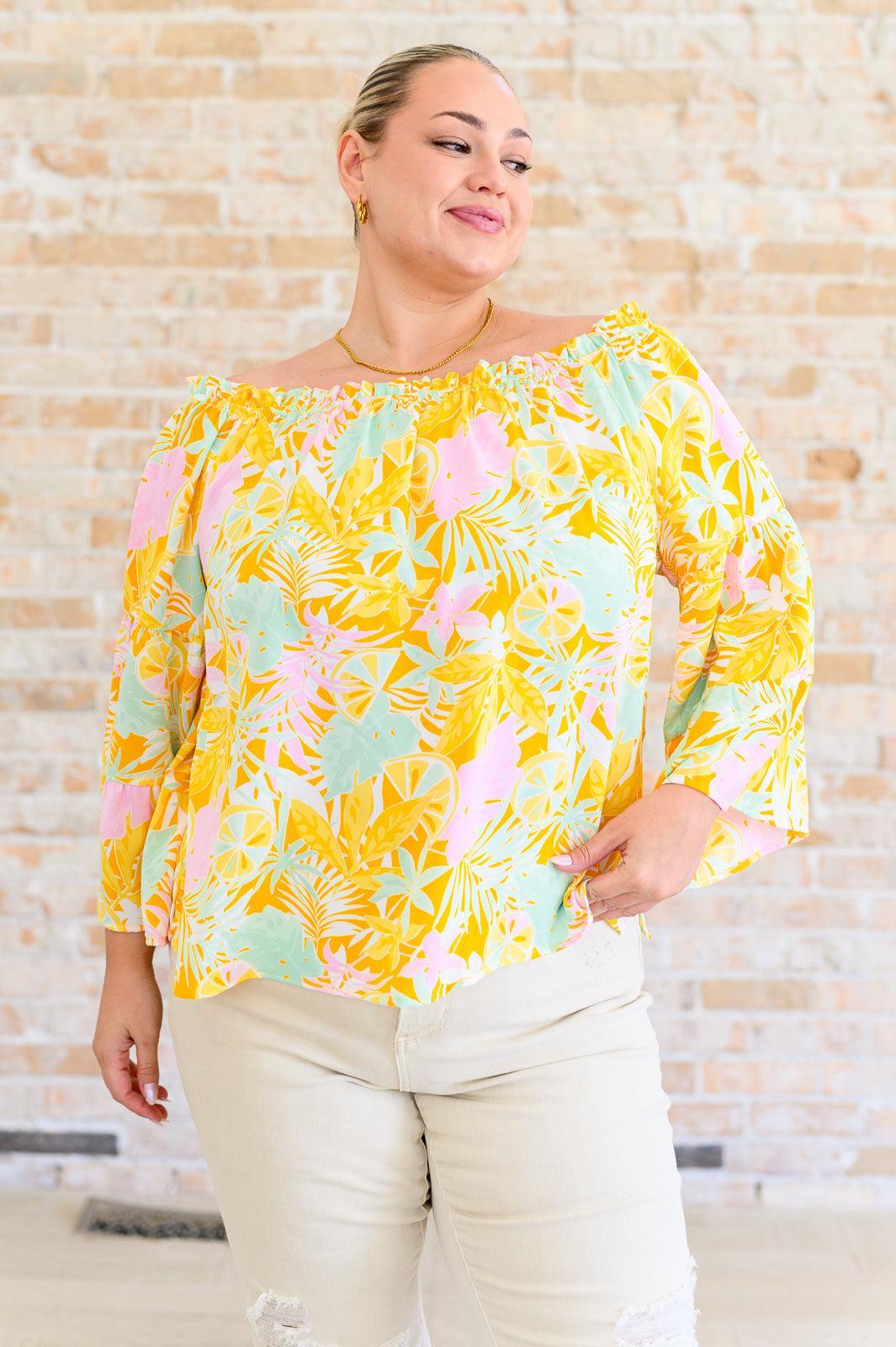 Emily Wonder Off Shoulder Bell Sleeve Blouse Blouses
