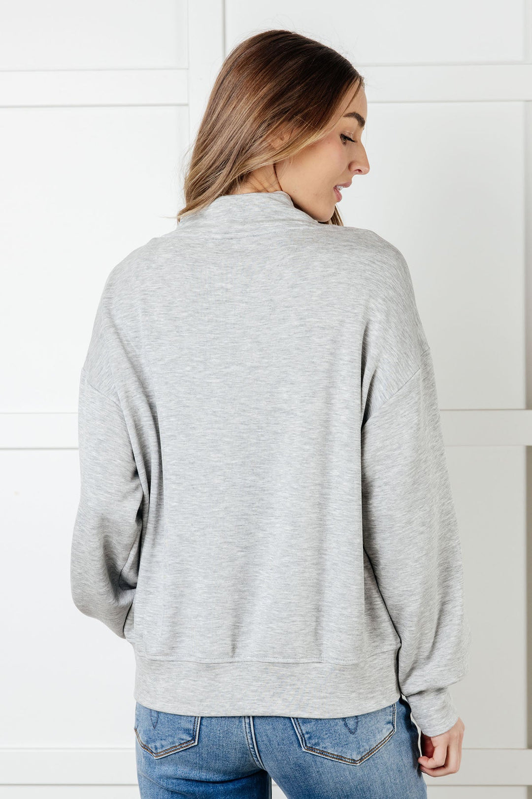 Rogue Runner Half Zip Jacket in Heather Grey Layers