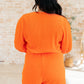 Roll With me Romper in Tangerine Jumpsuits & Rompers