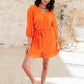 Roll With me Romper in Tangerine Jumpsuits & Rompers