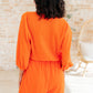 Roll With me Romper in Tangerine Jumpsuits & Rompers