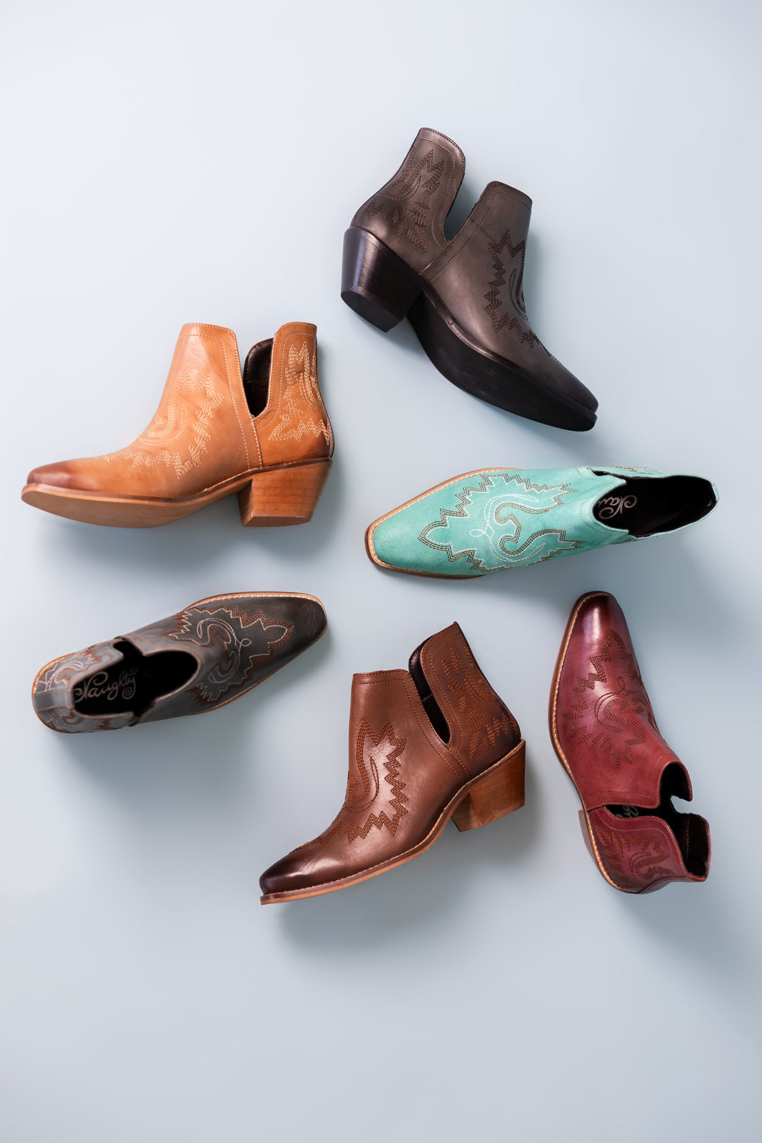 Kickin' Booties in Turquoise Suede Shoes