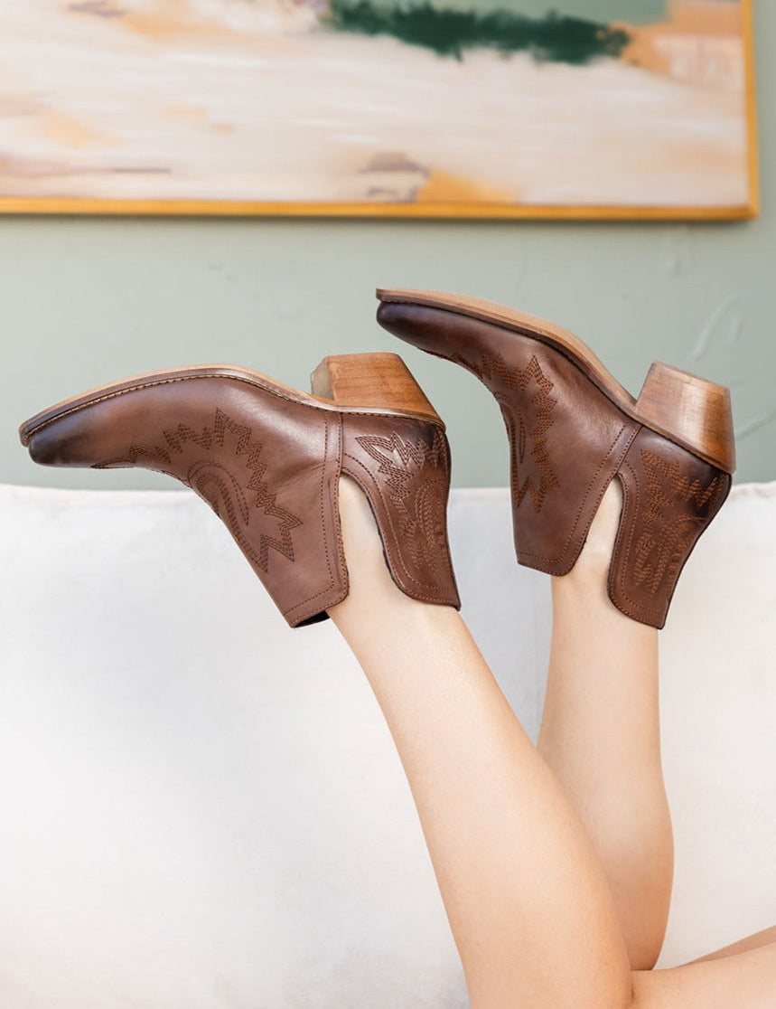 Kickin' Booties in Brown Shoes