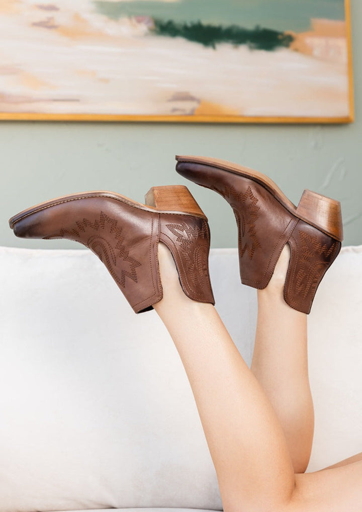 Kickin' Booties in Brown Shoes