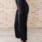 Ryan High Rise Button Fly Wide Leg Crop Jeans Jeans
