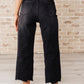 Ryan High Rise Button Fly Wide Leg Crop Jeans Jeans