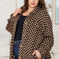 Plus-size woman in Safe Secrets Checkered Shacket with jeans