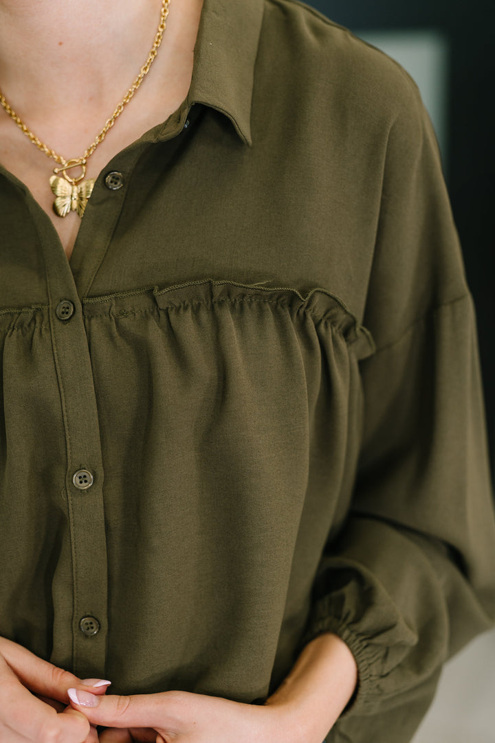 She's Got A Way Button Down Blouse | Womens Daverri Fashions