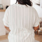 Lovely Melody Green Striped Top Tops
