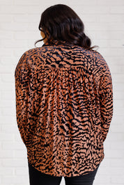 So Fierce Animal Print Blouse Tops