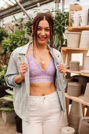 So This is Love Bralette in Lavender Bralette Tops