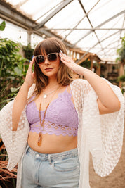 So This is Love Bralette in Lavender Bralette Tops