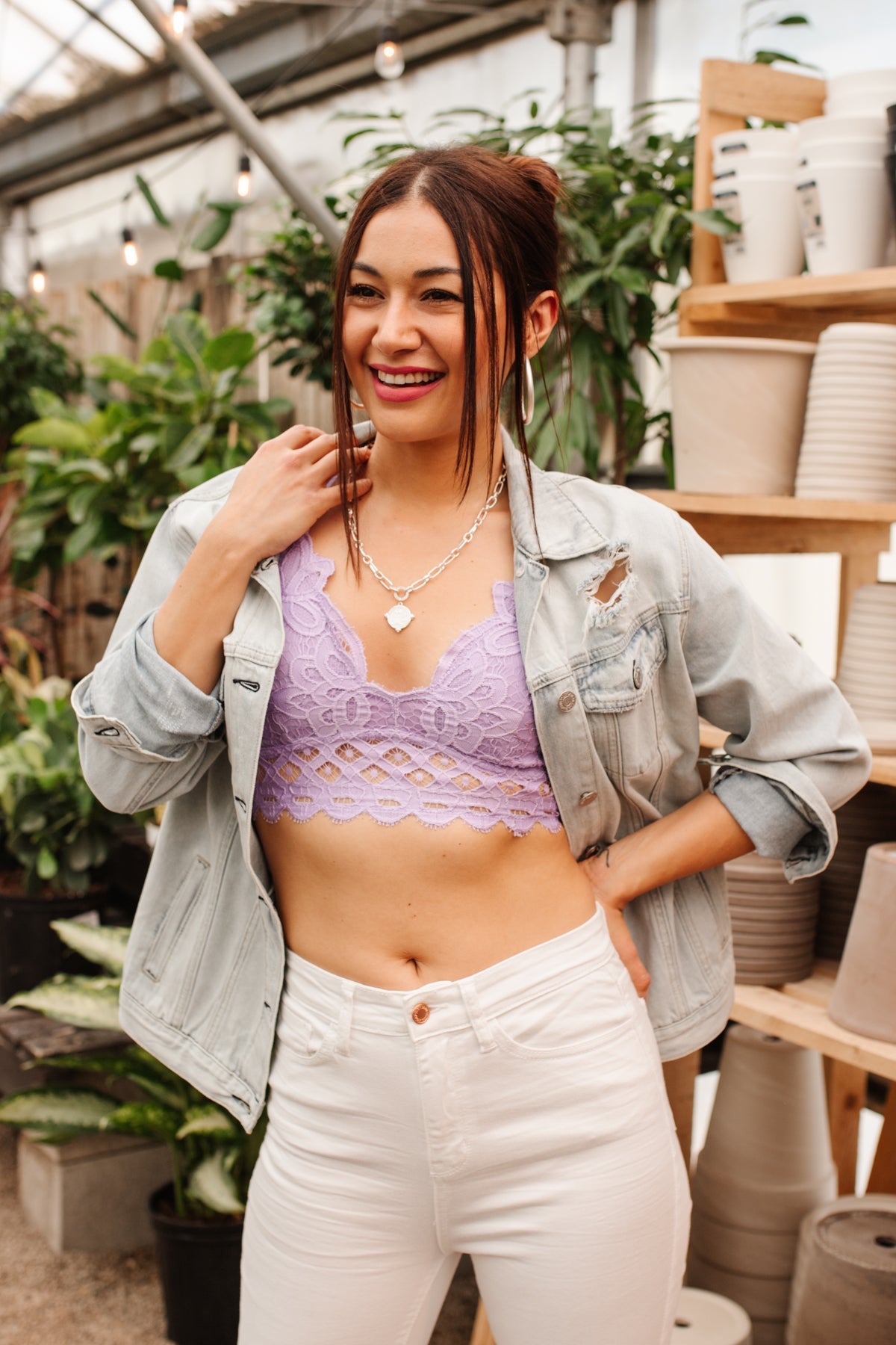 So This is Love Bralette in Lavender Bralette Tops