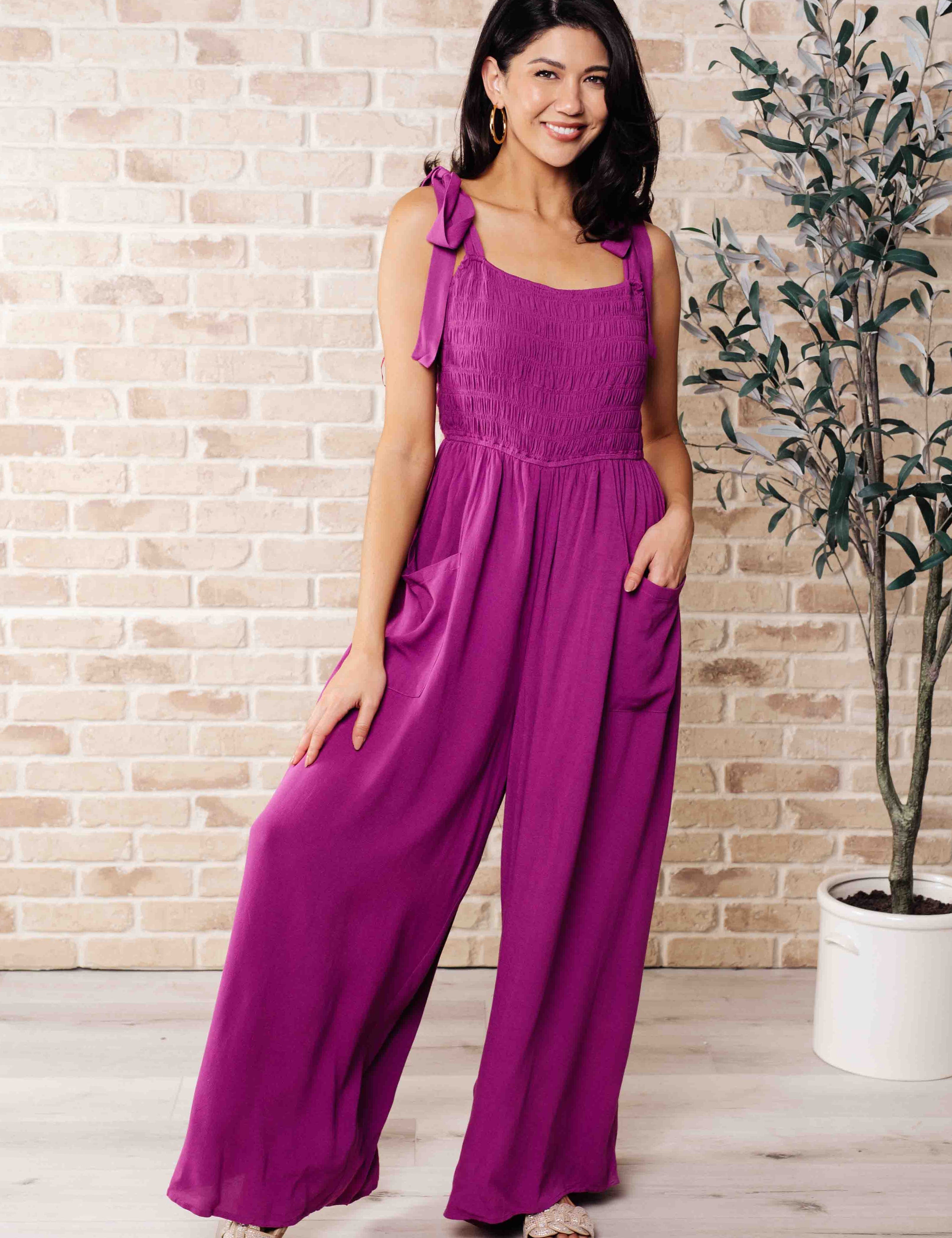 Social Graces Wide Leg Jumpsuit Jumpsuits & Rompers