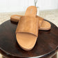 Sole Mate Slip on Sandals in Tan SLIDES