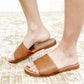 Sole Mate Slip on Sandals in Tan SLIDES