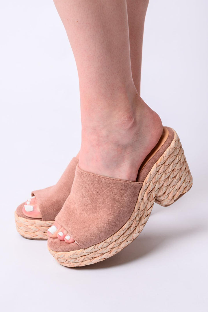 Solstice Espadrille Wedge in Blush Shoes