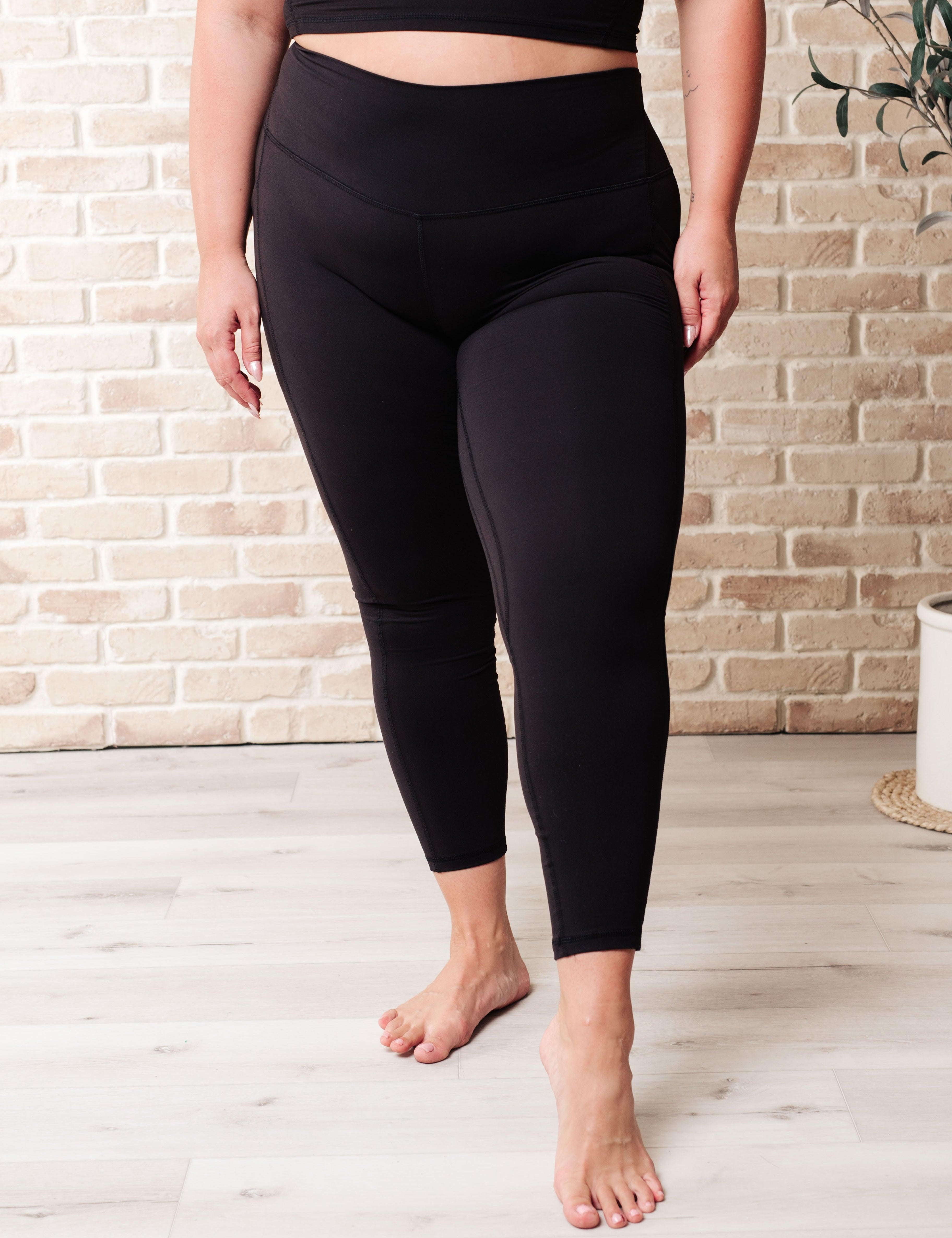 Somewhere to Start Leggings in Black Athleisure