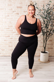 Somewhere to Start Leggings in Black Athleisure