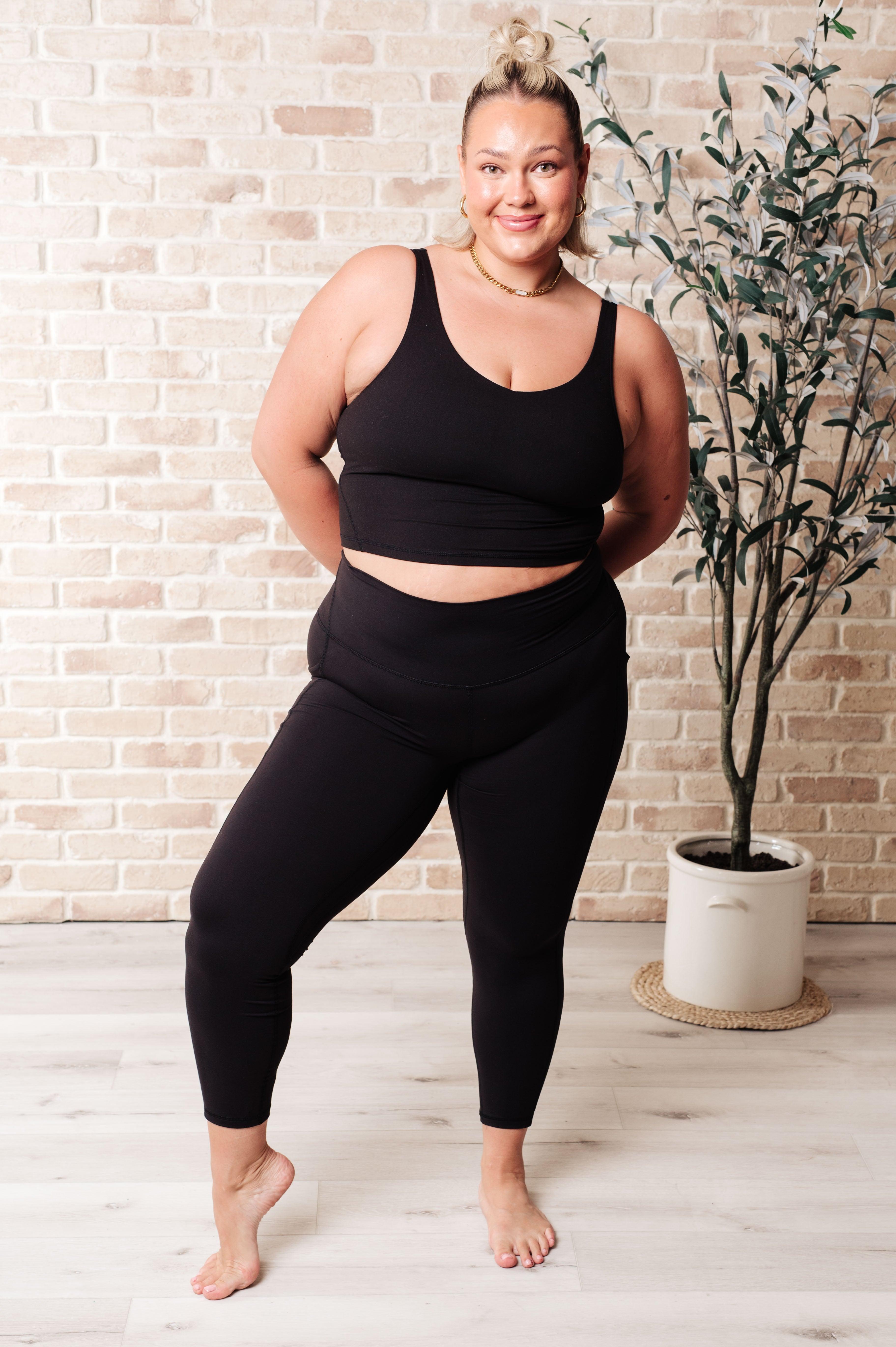 Somewhere to Start Leggings in Black Athleisure