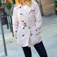 Put Together Taupe Double Breasted Lined Trench Coat - DAVERRI FASHIONS