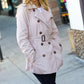 Put Together Taupe Double Breasted Lined Trench Coat - DAVERRI FASHIONS