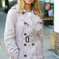 Put Together Taupe Double Breasted Lined Trench Coat - DAVERRI FASHIONS