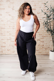 Step Up Joggers in Black Athleisure